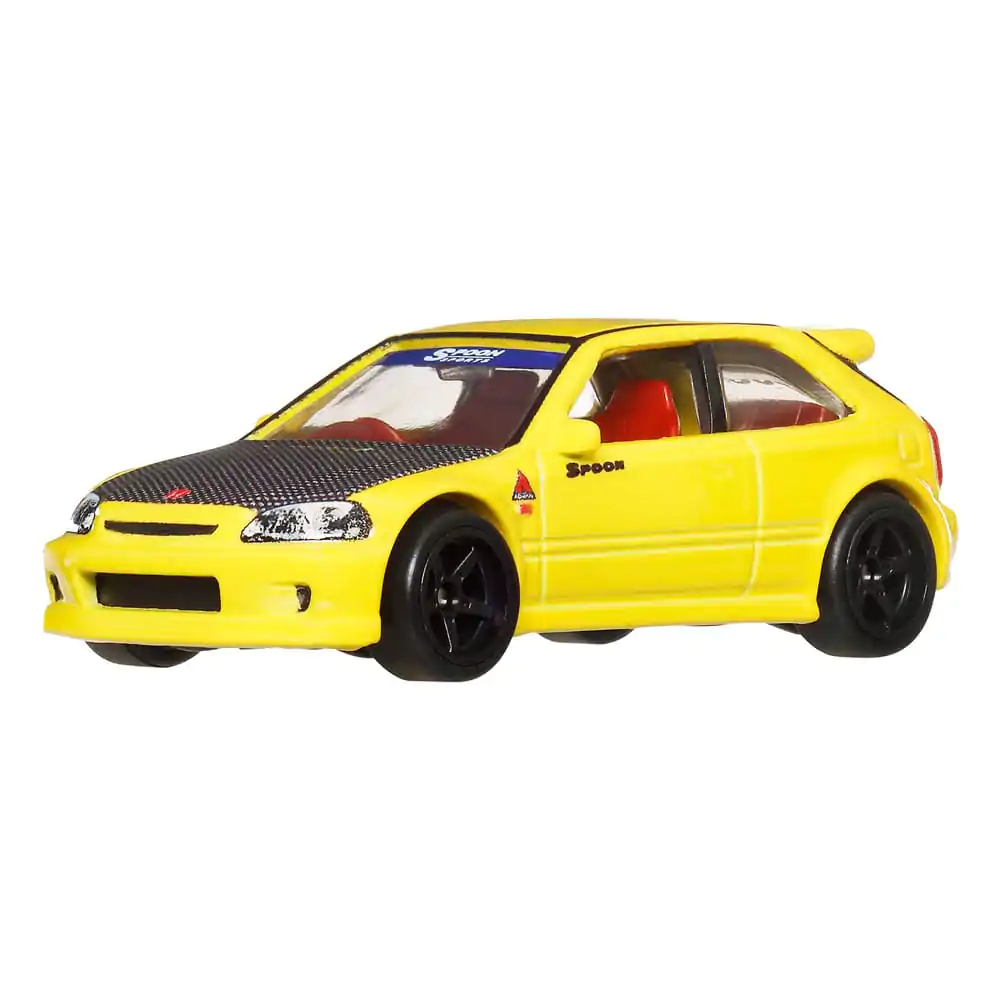 Hot Wheels Premium Car Culture Vehicul turnat sub presiune Set de 2 1/64 '99 Honda Civic Type R (EK9) & Honda Civic Type R poza produsului