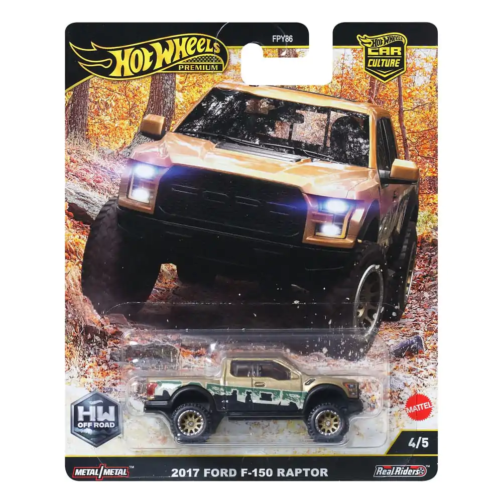 Hot Wheels Premium Car Culture Vehicul turnat sub presiune 1/64 2017 Ford F-150 Raptor poza produsului