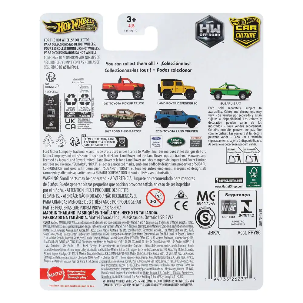 Hot Wheels Premium Car Culture Vehicul turnat sub presiune 1/64 2017 Ford F-150 Raptor poza produsului