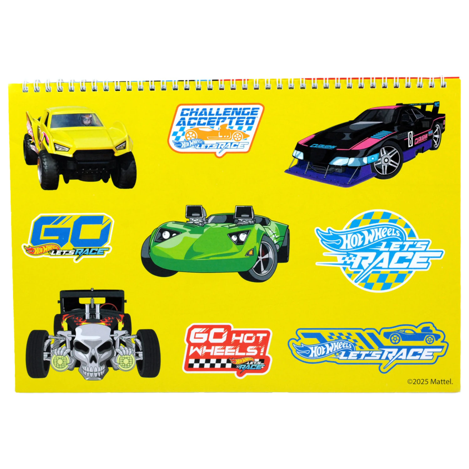 Hot Wheels Challenge A/4 Spiral Sketchbook 40 coli cu Stickere poza produsului