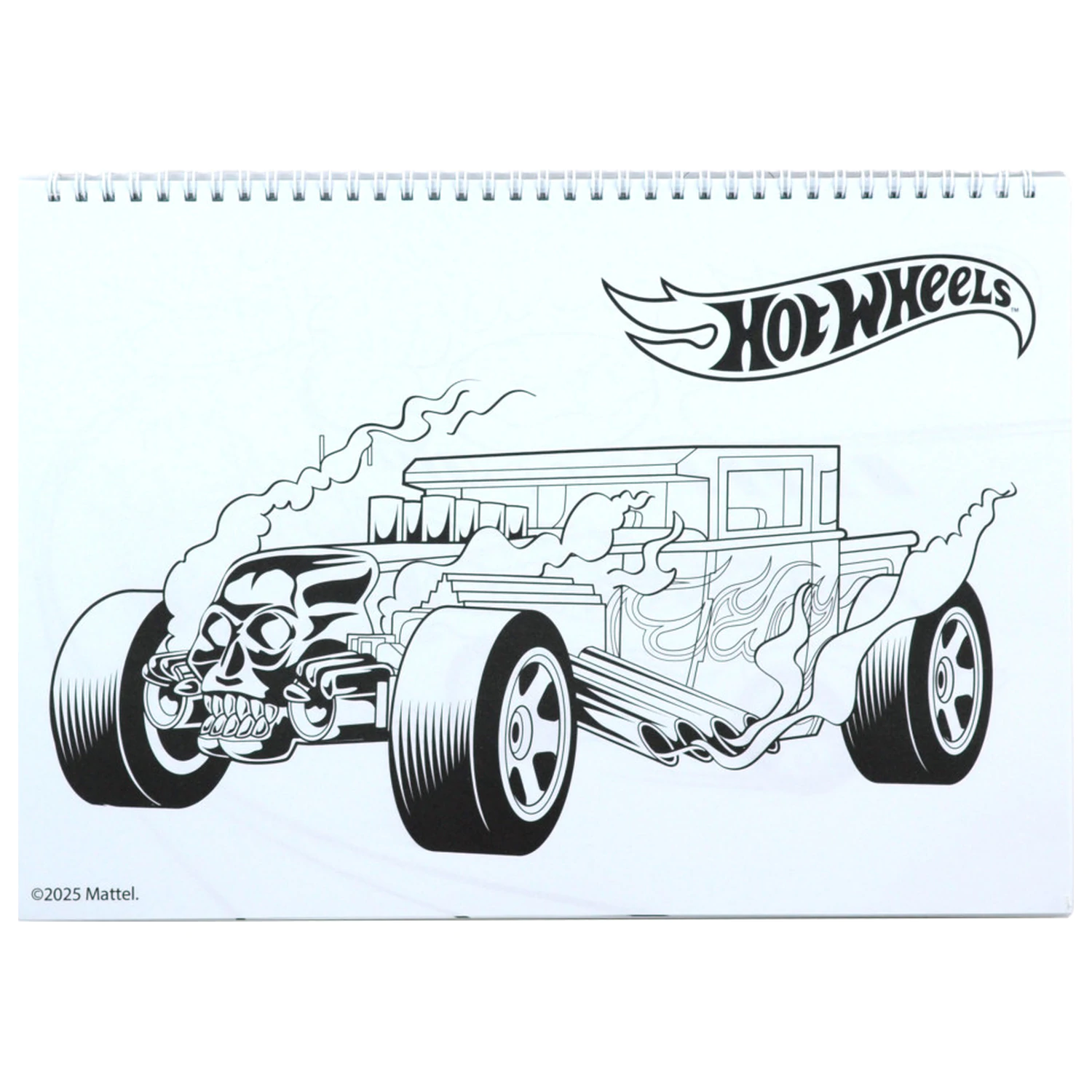 Hot Wheels Challenge A/4 Spiral Sketchbook 40 coli cu Stickere poza produsului