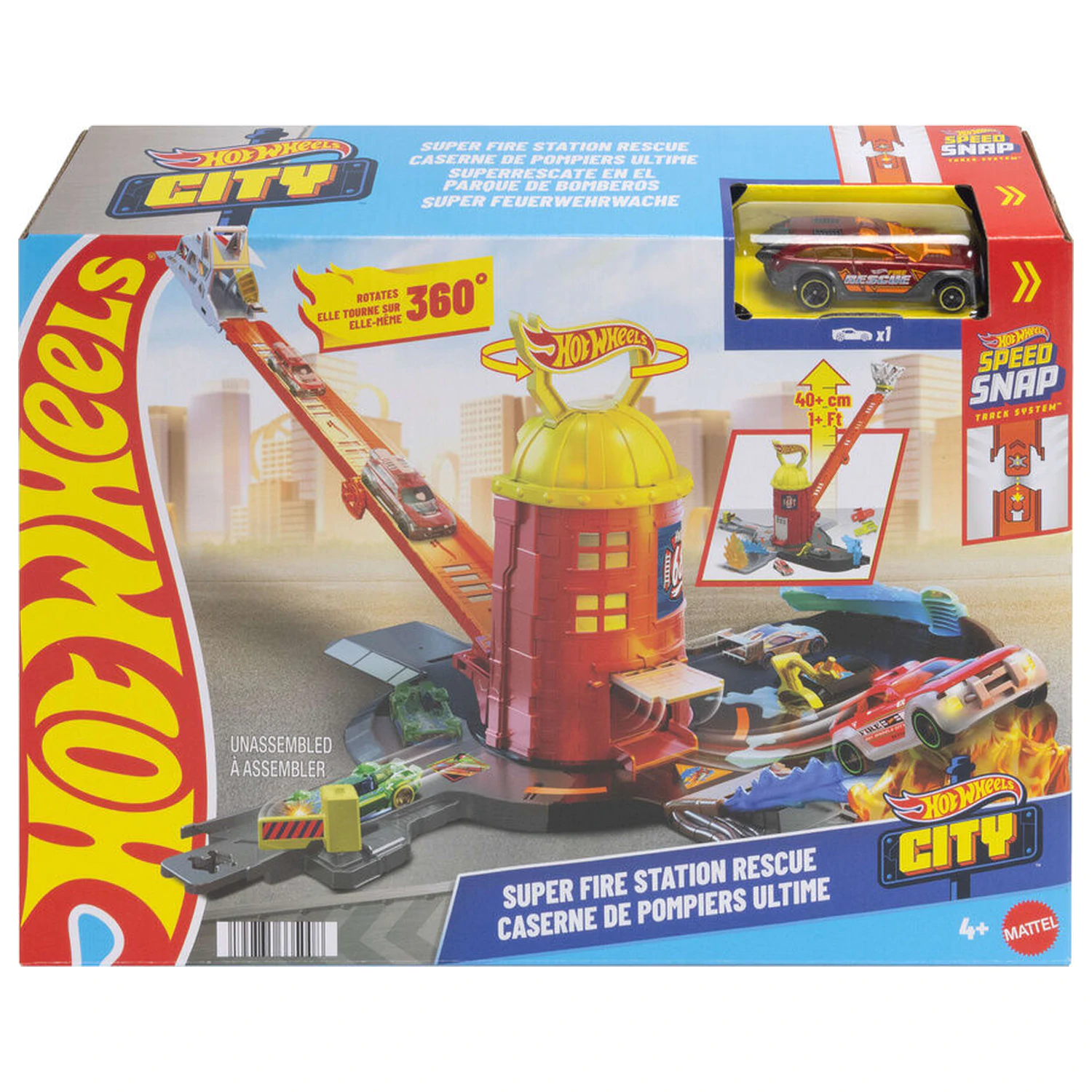 Hot Wheels City Fire Station set de joaca poza produsului