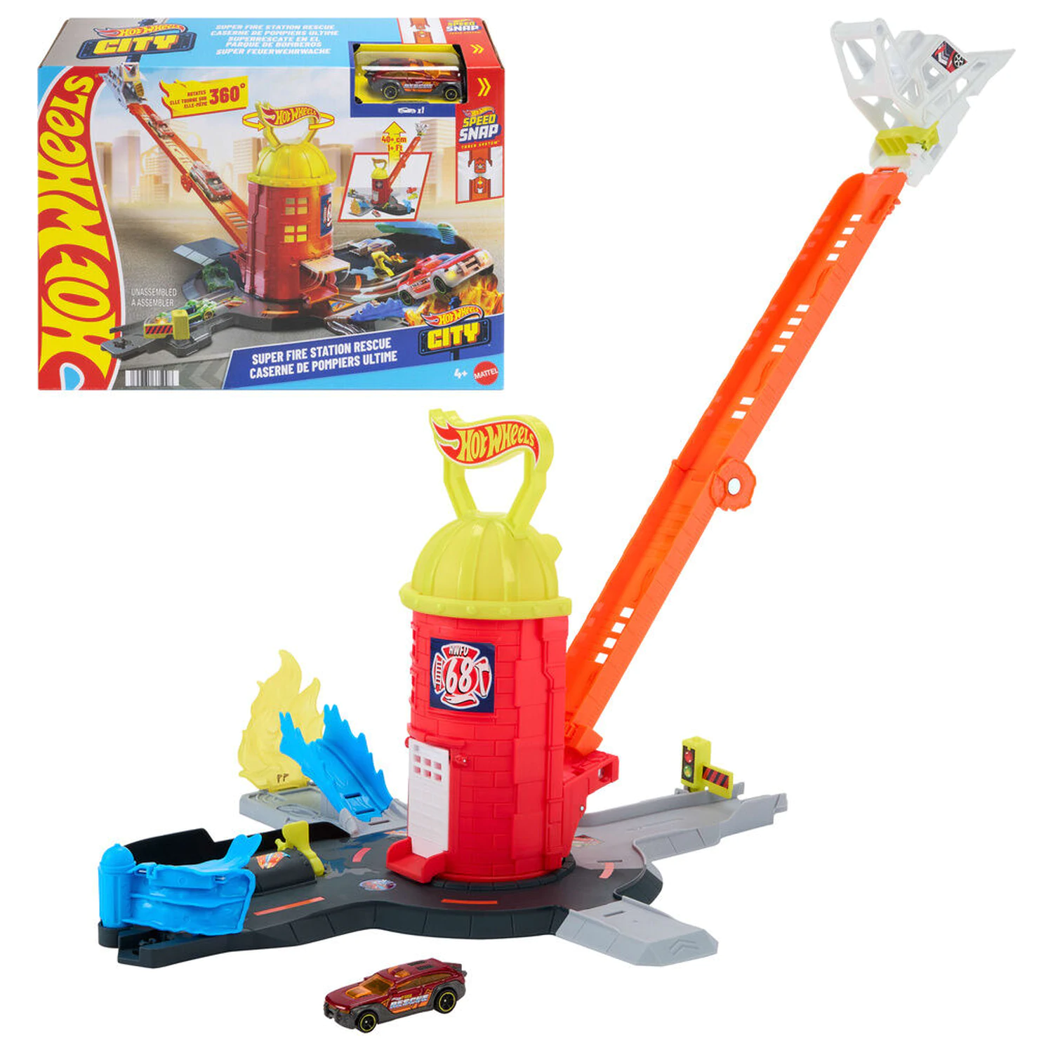 Hot Wheels City Fire Station set de joaca poza produsului