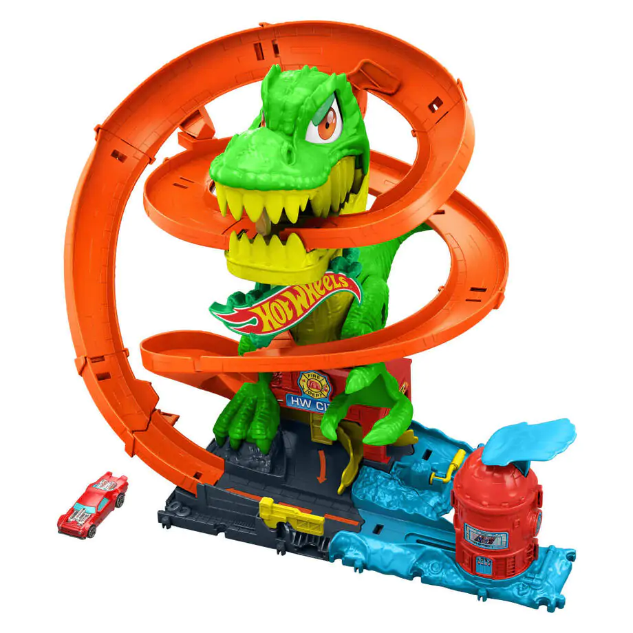 Hot Wheels City T-Rex Blaze Battle set de joacă poza produsului