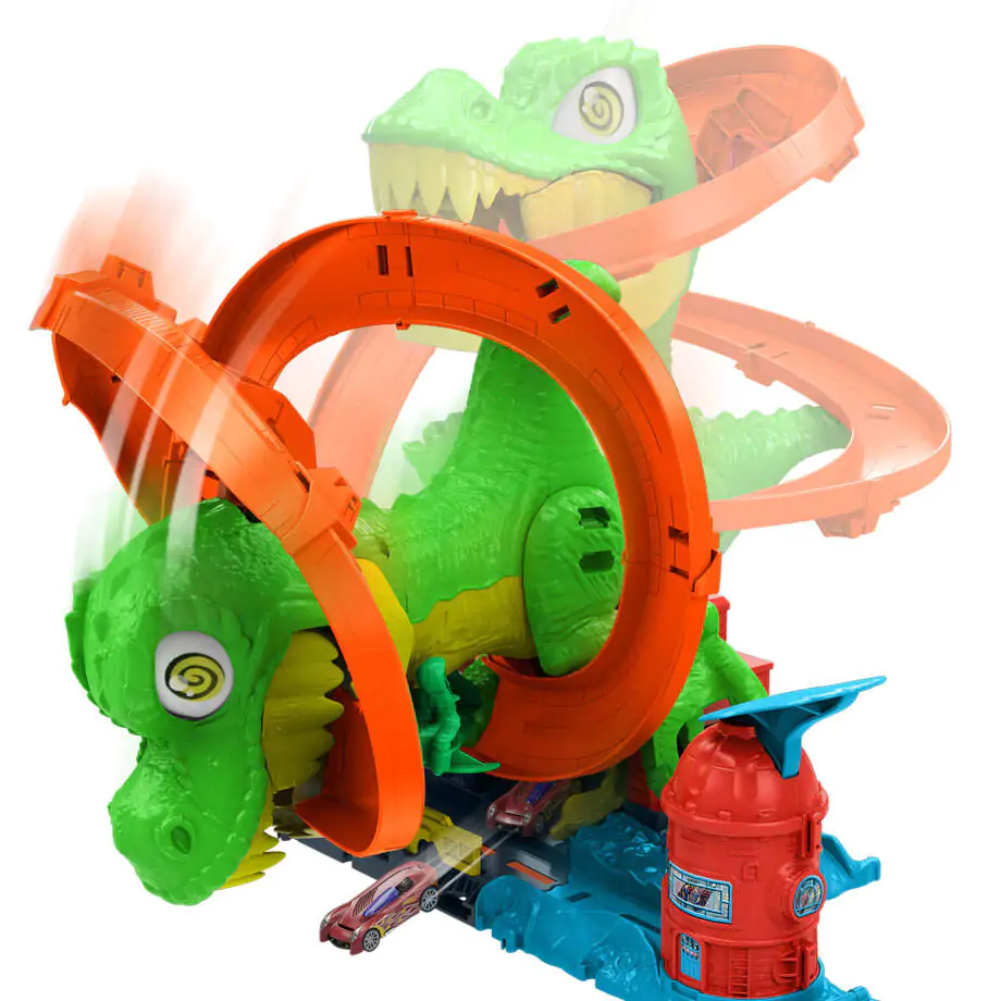 Hot Wheels City T-Rex Blaze Battle set de joacă poza produsului