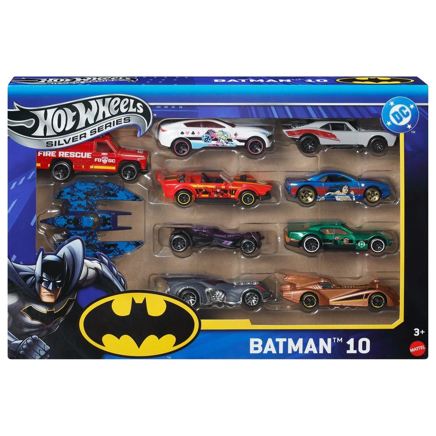 Hot Wheels DC Universe Batman pachet 10 vehicule poza produsului