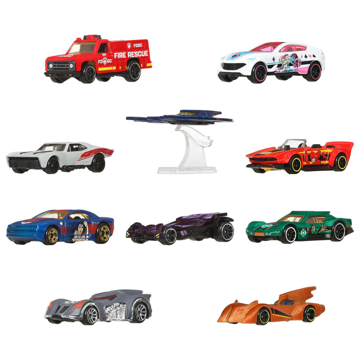 Hot Wheels DC Universe Batman pachet 10 vehicule poza produsului