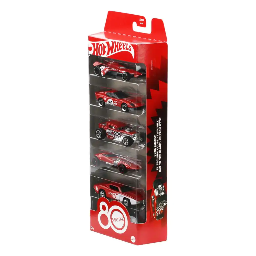 Set de 5 Vehicule Diecast Hot Wheels la Scara 1/64 Aniversarea a 80 de ani poza produsului
