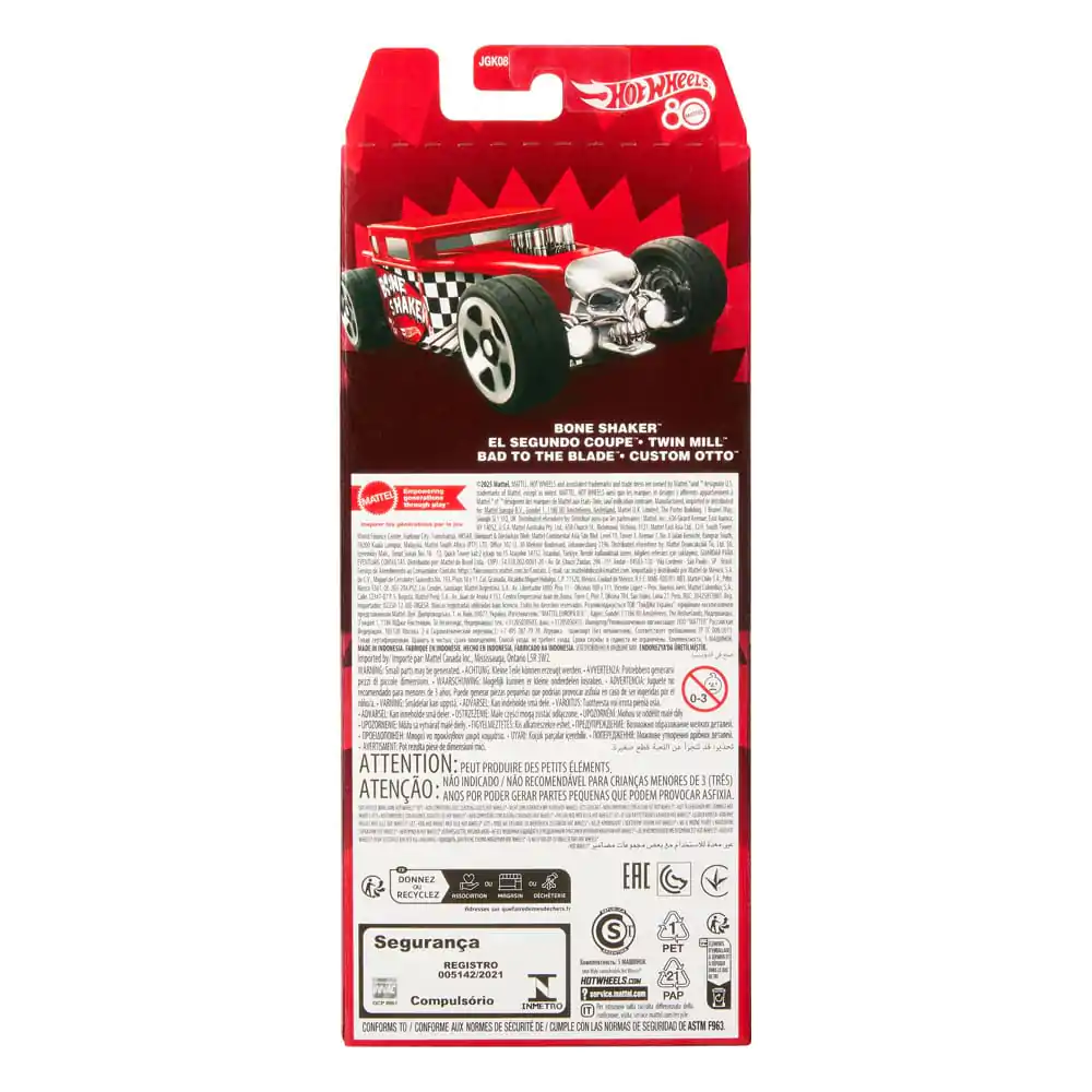Set de 5 Vehicule Diecast Hot Wheels la Scara 1/64 Aniversarea a 80 de ani poza produsului