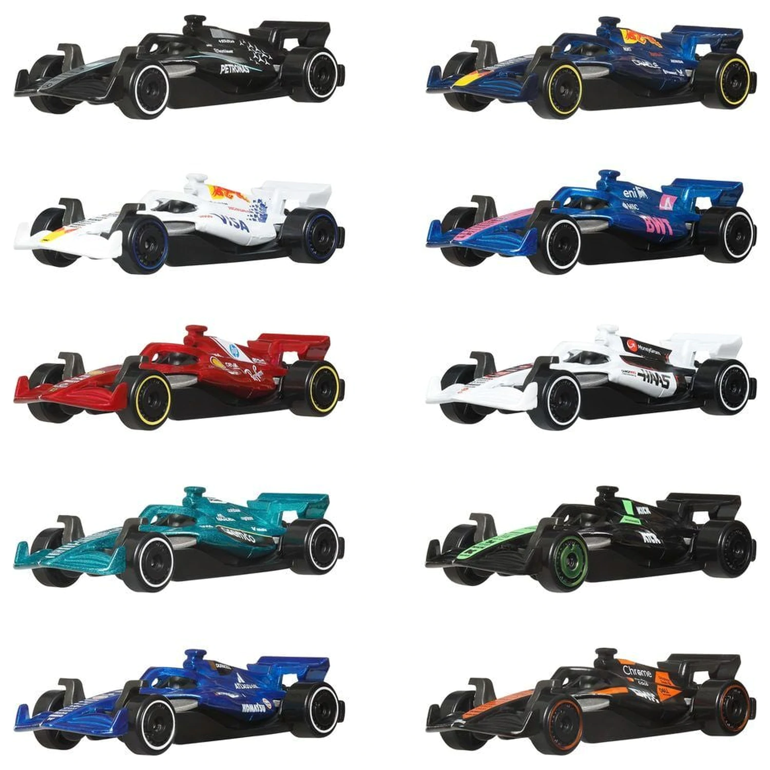 Hot Wheels F1 pachet de 10 mașini poza produsului