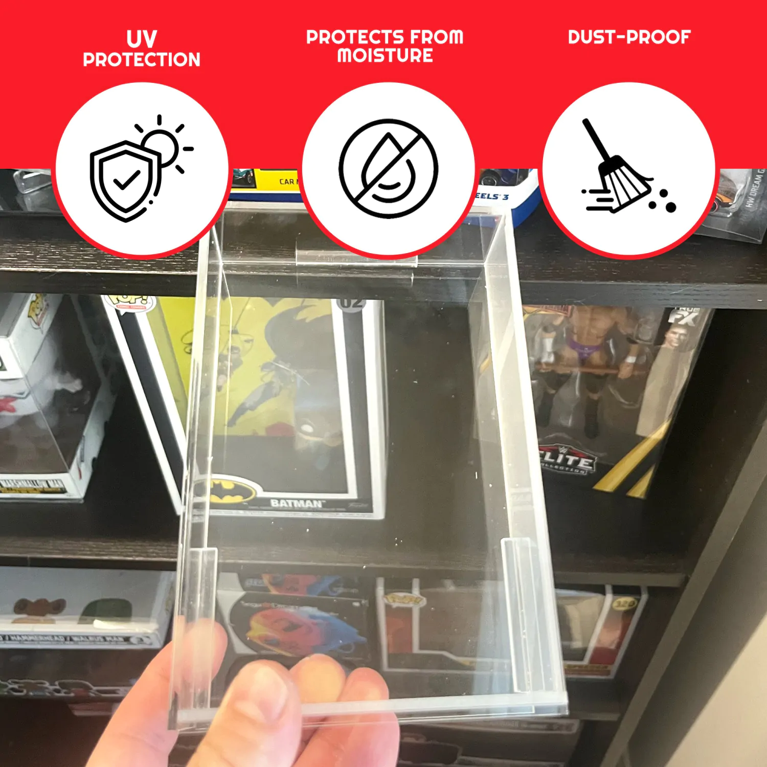 Hot Wheels Mainline Carcasă Acrilică 2-Bucată poza produsului