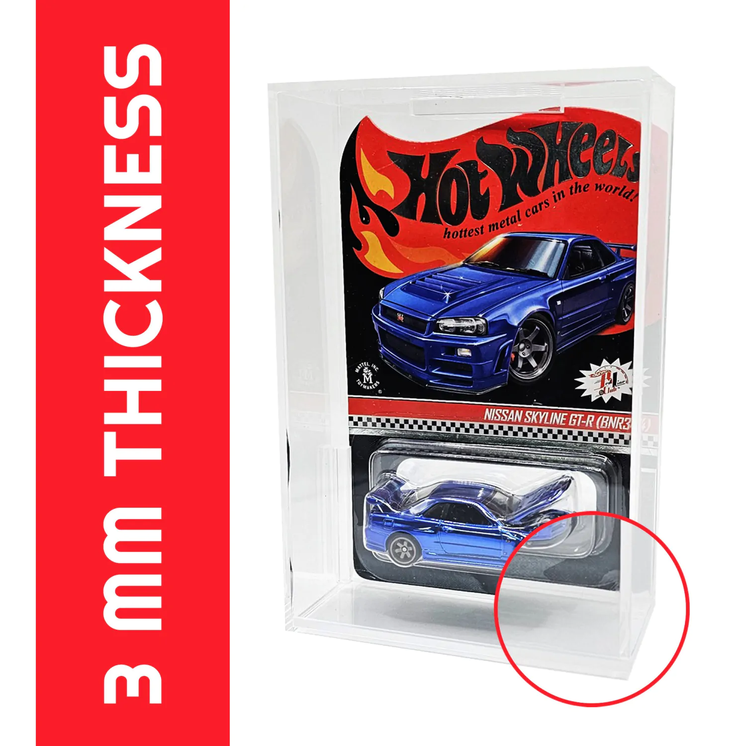 Hot Wheels Mainline Carcasă Acrilică 2-Bucată poza produsului