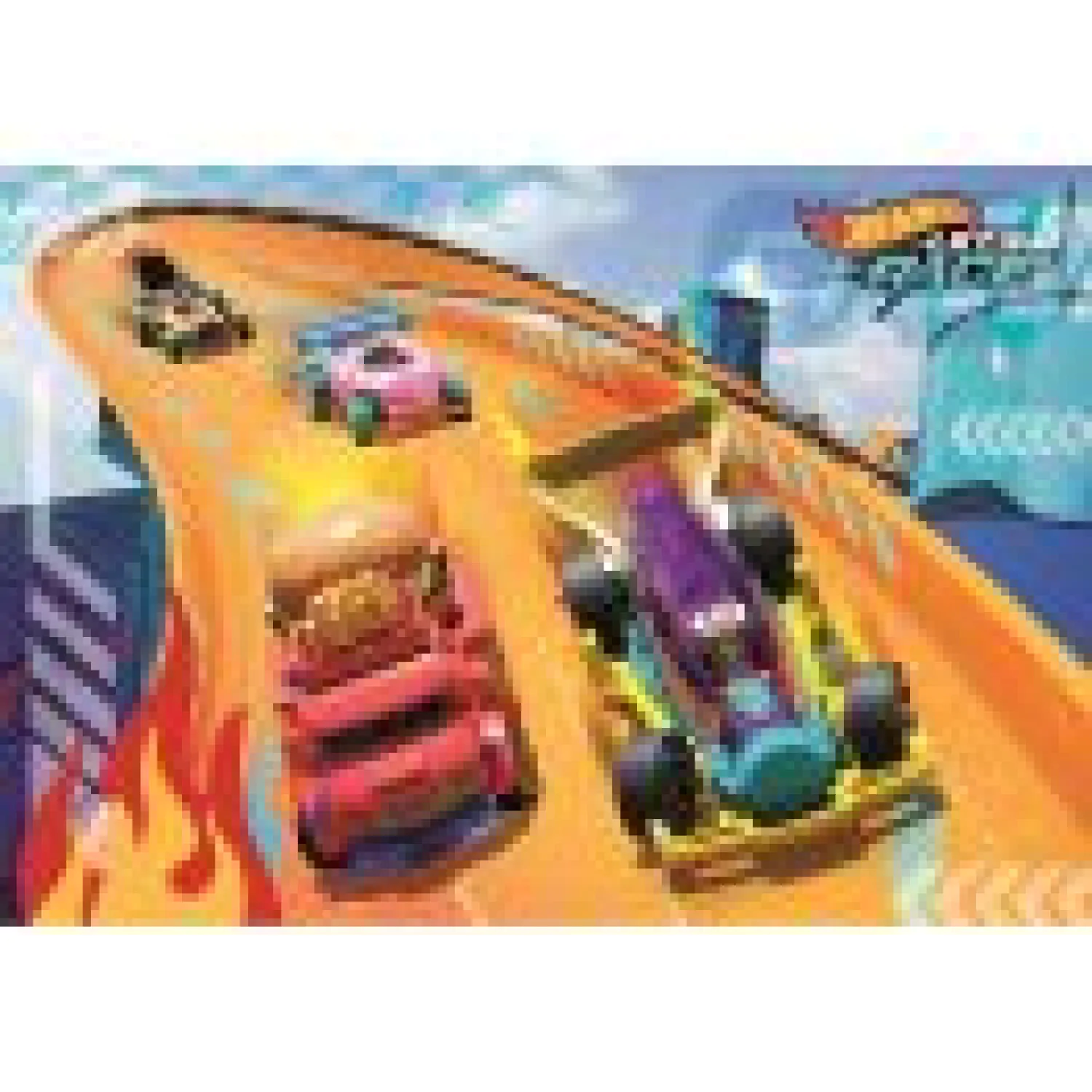 Hot Wheels maxi puzzle 24 piese poza produsului
