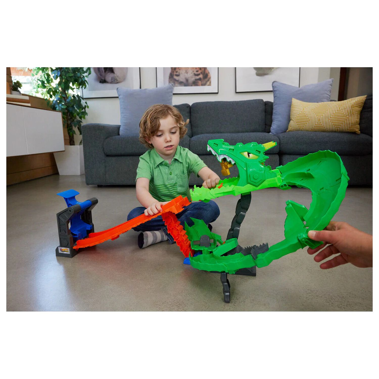 Hot Wheels Monster Trucks Dragon Demolition poza produsului