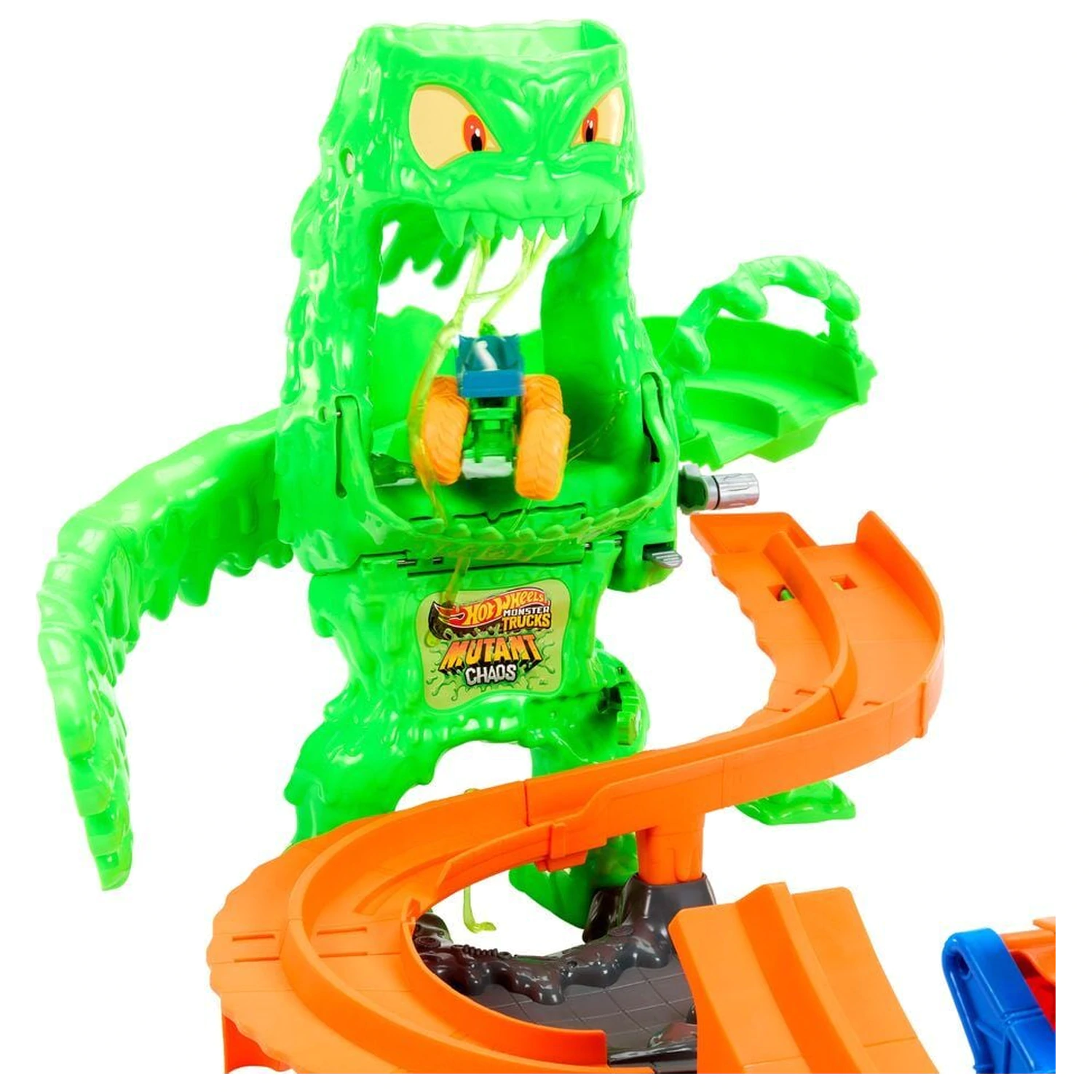 Hot Wheels Monster Trucks Mutant Chaos Monster Takedown Set de joaca poza produsului