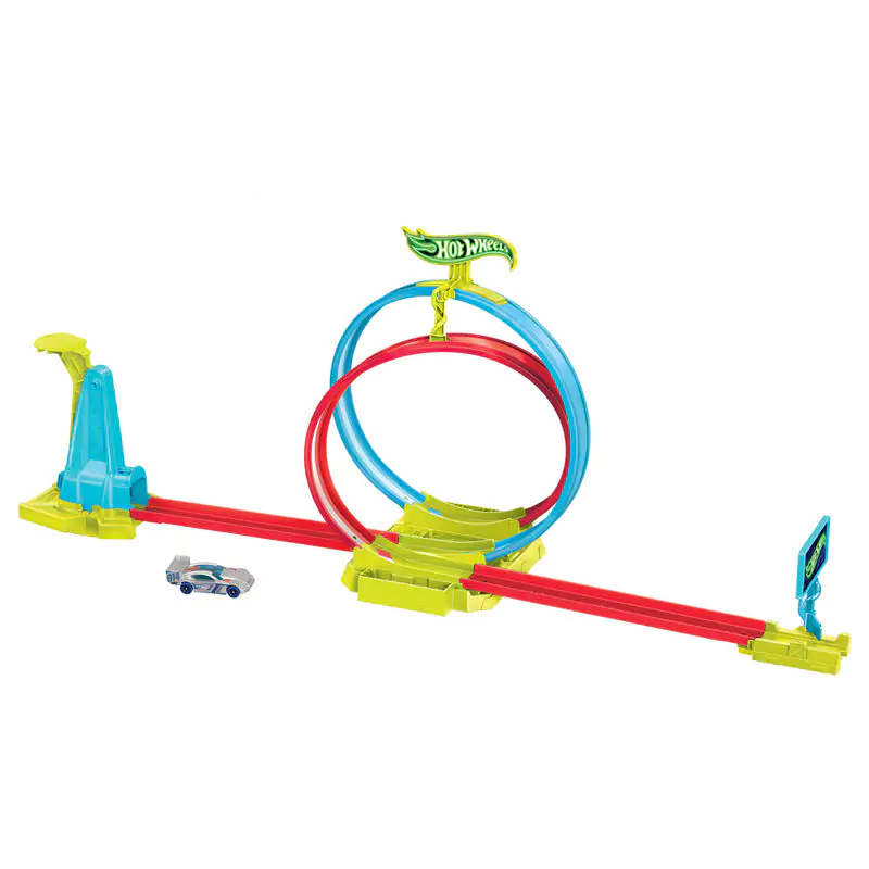 Hot Wheels Neon Speeders Laser Stunt Slamway poza produsului
