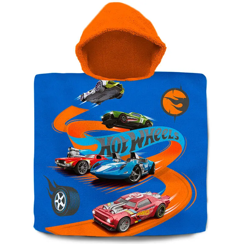 Hot Wheels bumbac poncho prosop poza produsului