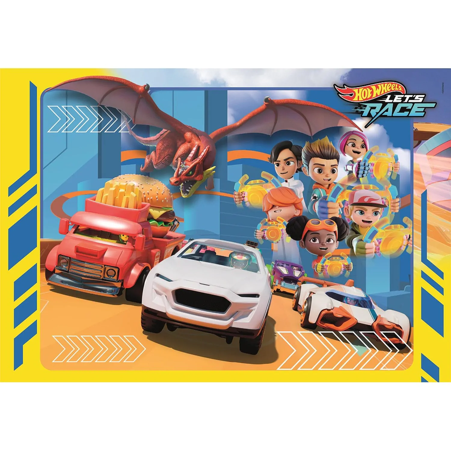 Hot Wheels puzzle 30 piese poza produsului