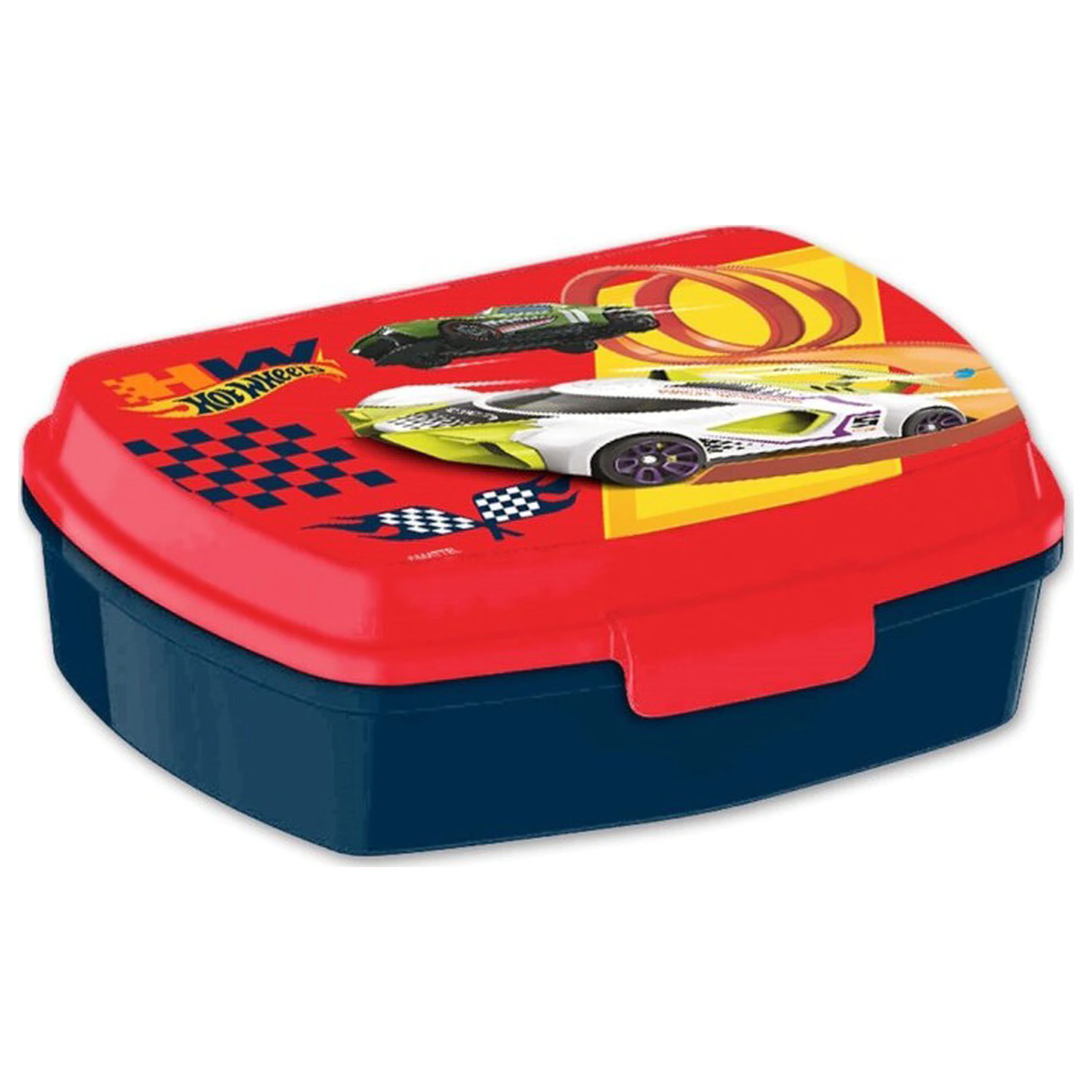Hot Wheels Red Funny Plastic Cutie de pranz Sandwich Box poza produsului