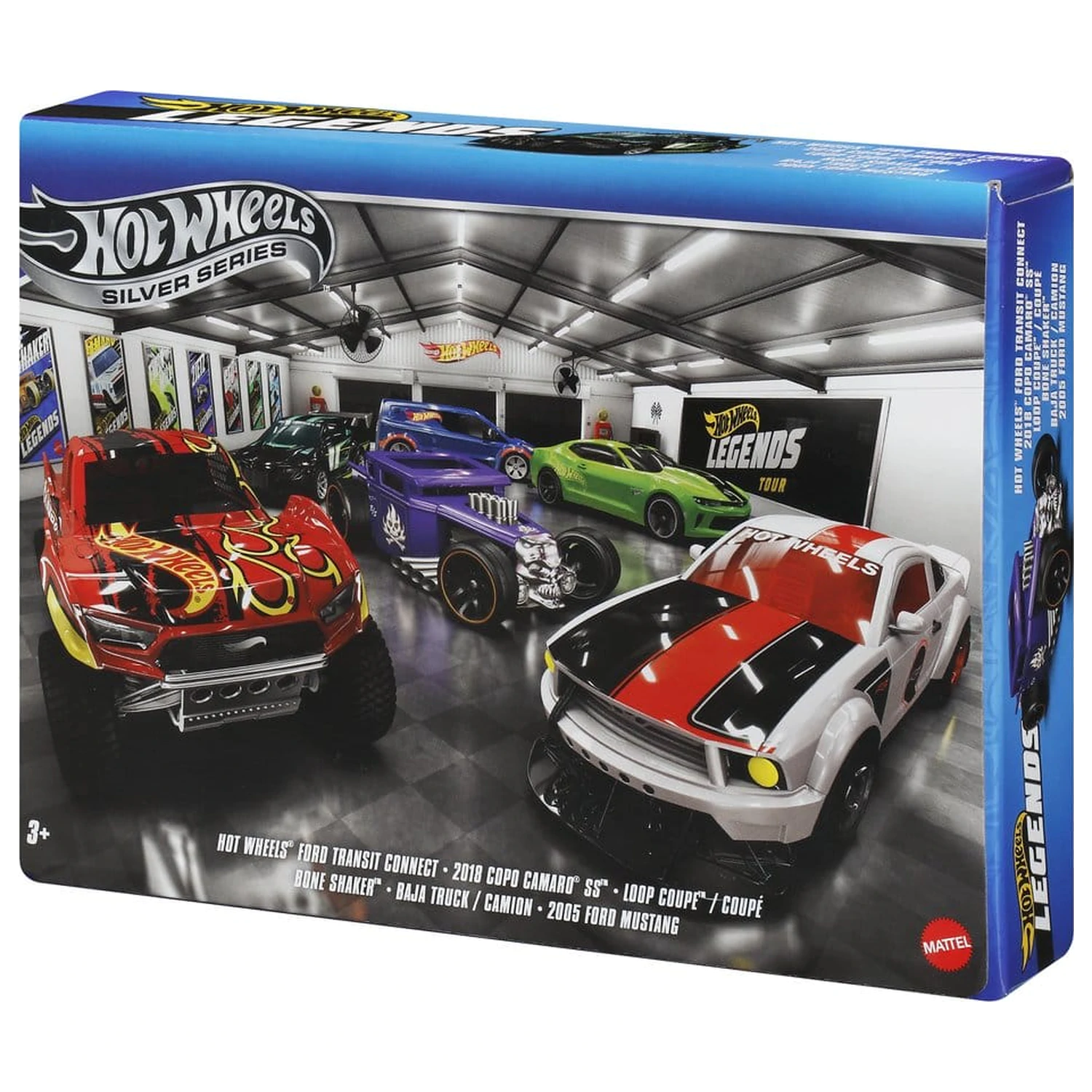 Hot Wheels Silver Series Die-Cast Vehicul pachet 6 1/64 Legends poza produsului