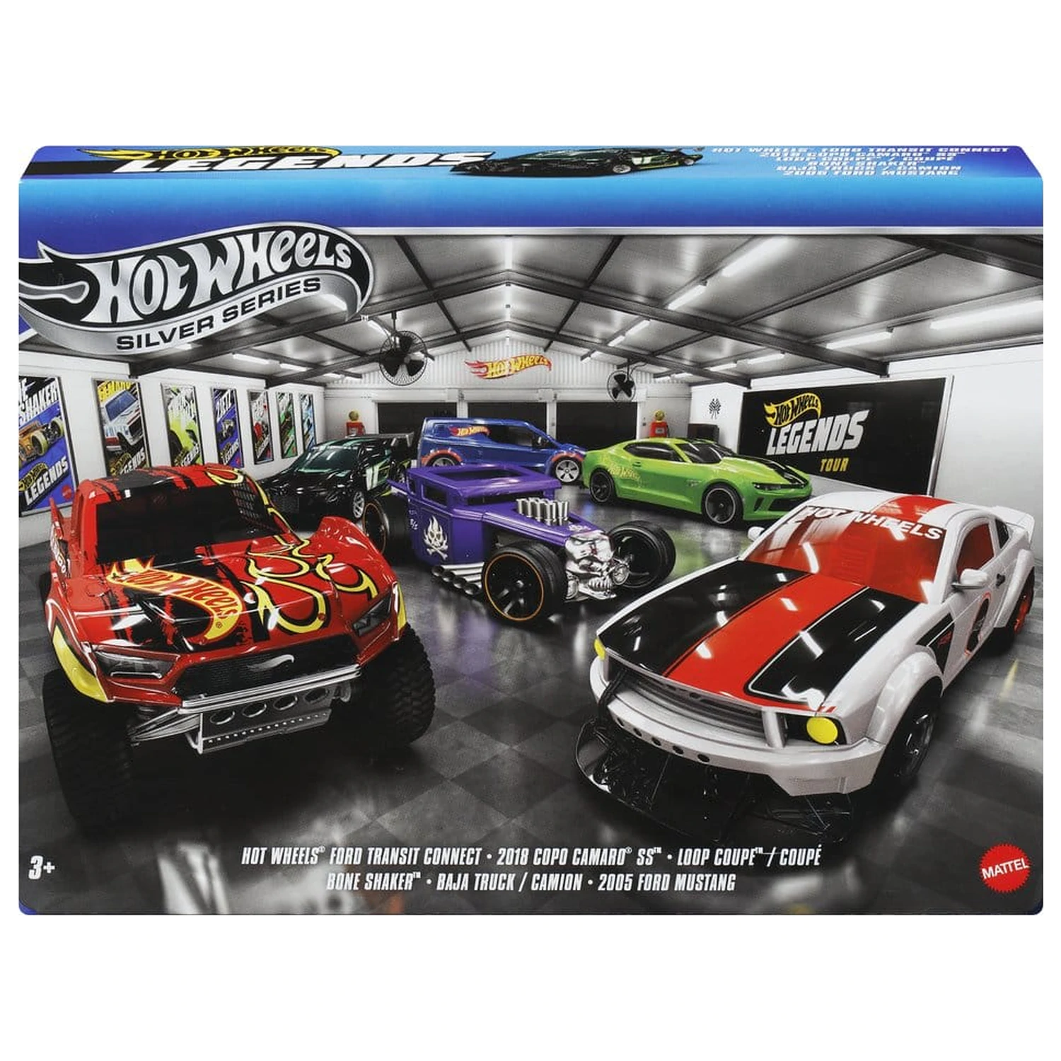 Hot Wheels Silver Series Die-Cast Vehicul pachet 6 1/64 Legends poza produsului