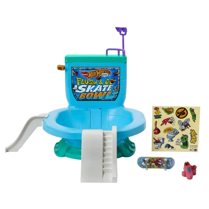 Hot Wheels Skate Flush & Go Skate Bowl poza produsului