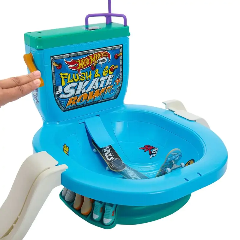 Hot Wheels Skate Flush & Go Skate Bowl poza produsului