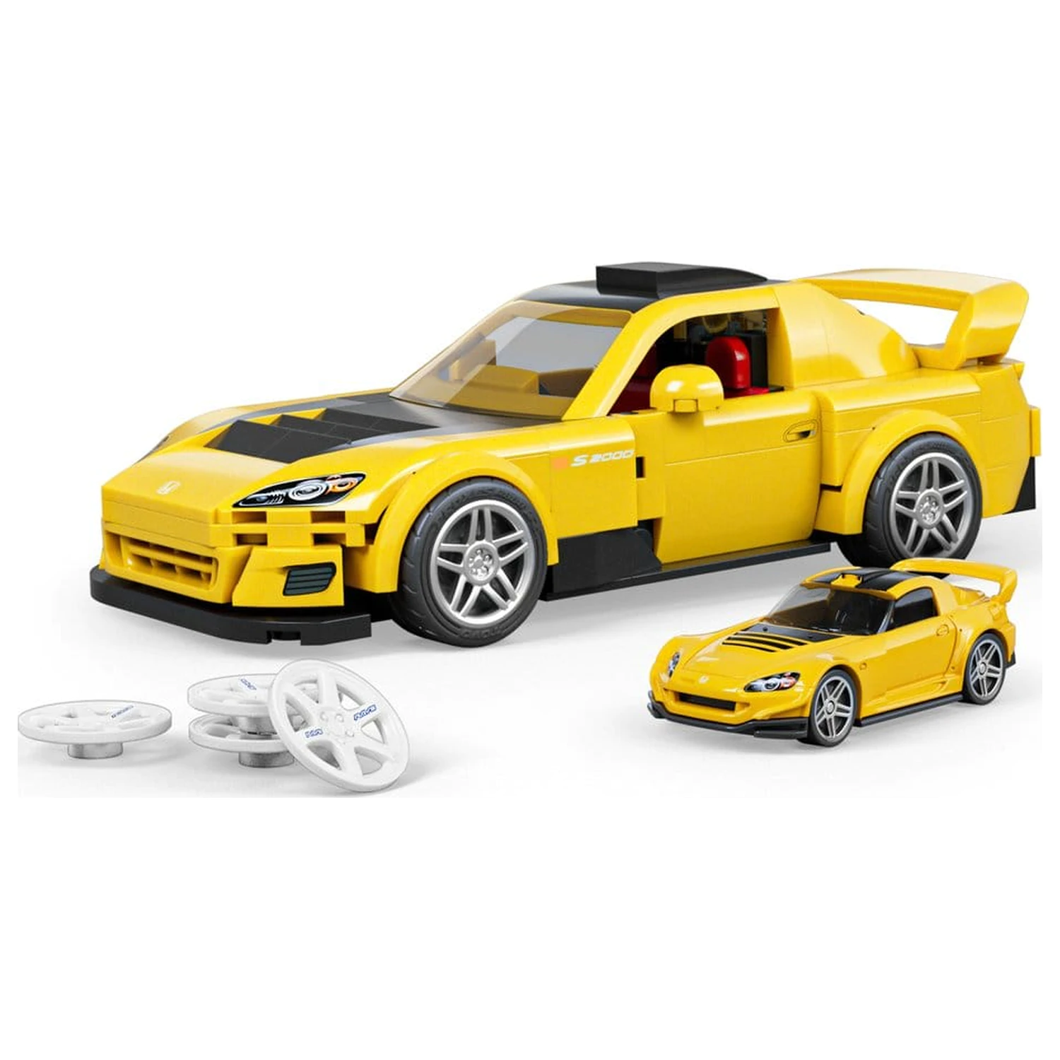 Hot Wheels Speed Series Mattel Brick Shop Building Set 1/32 '07 Honda S2000 poza produsului
