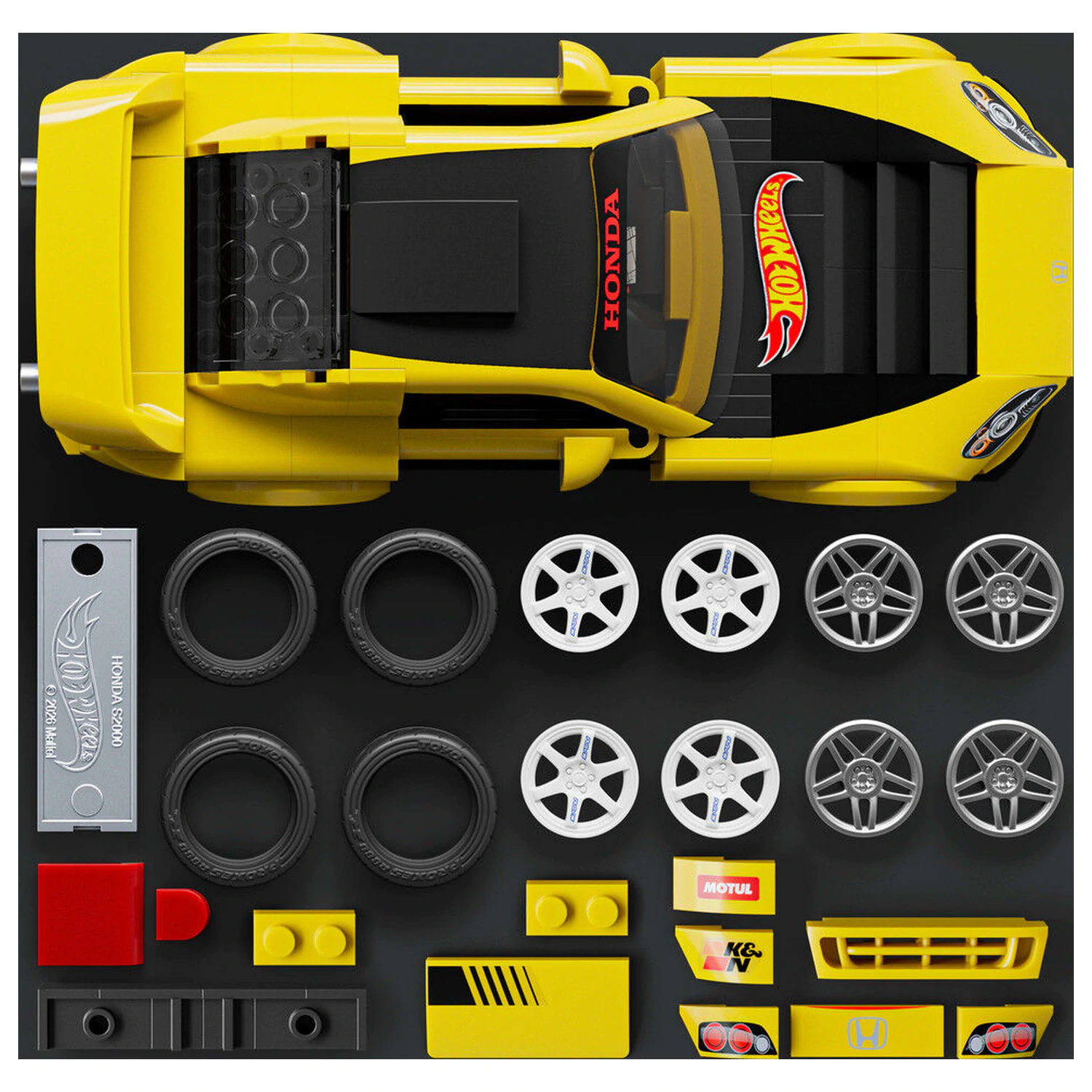 Hot Wheels Speed Series Mattel Brick Shop Building Set 1/32 '07 Honda S2000 poza produsului
