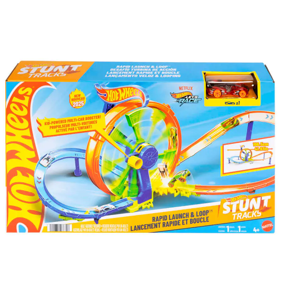 Hot Wheels Stunt Tracks Lansare Rapidă & Bucle Playset poza produsului