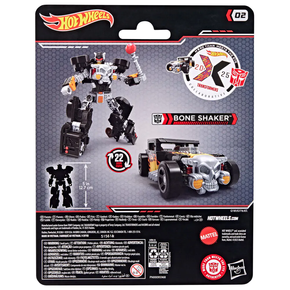 Masina Hot Wheels Transformers Bone Shaker poza produsului