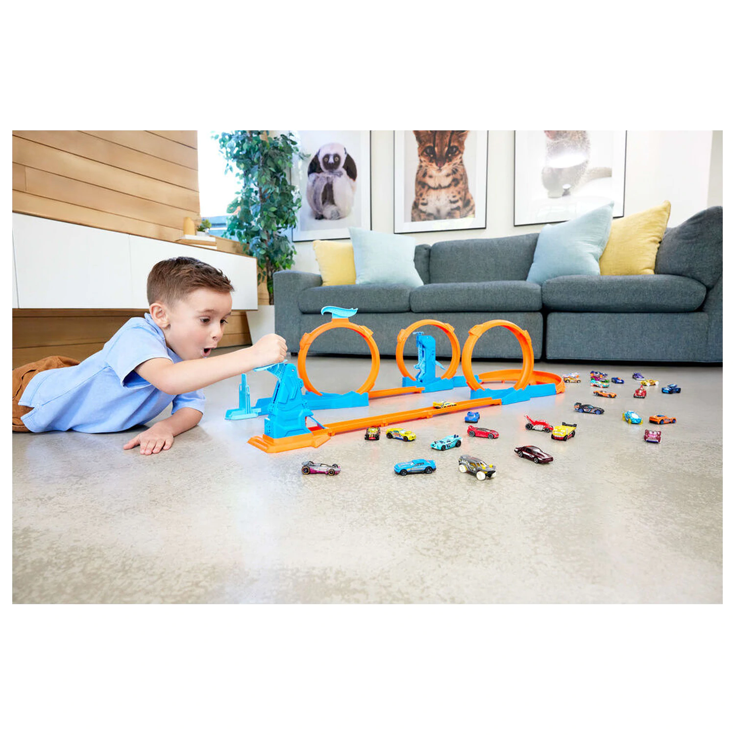 Hot Wheels Triple Loop Speed Kit poza produsului