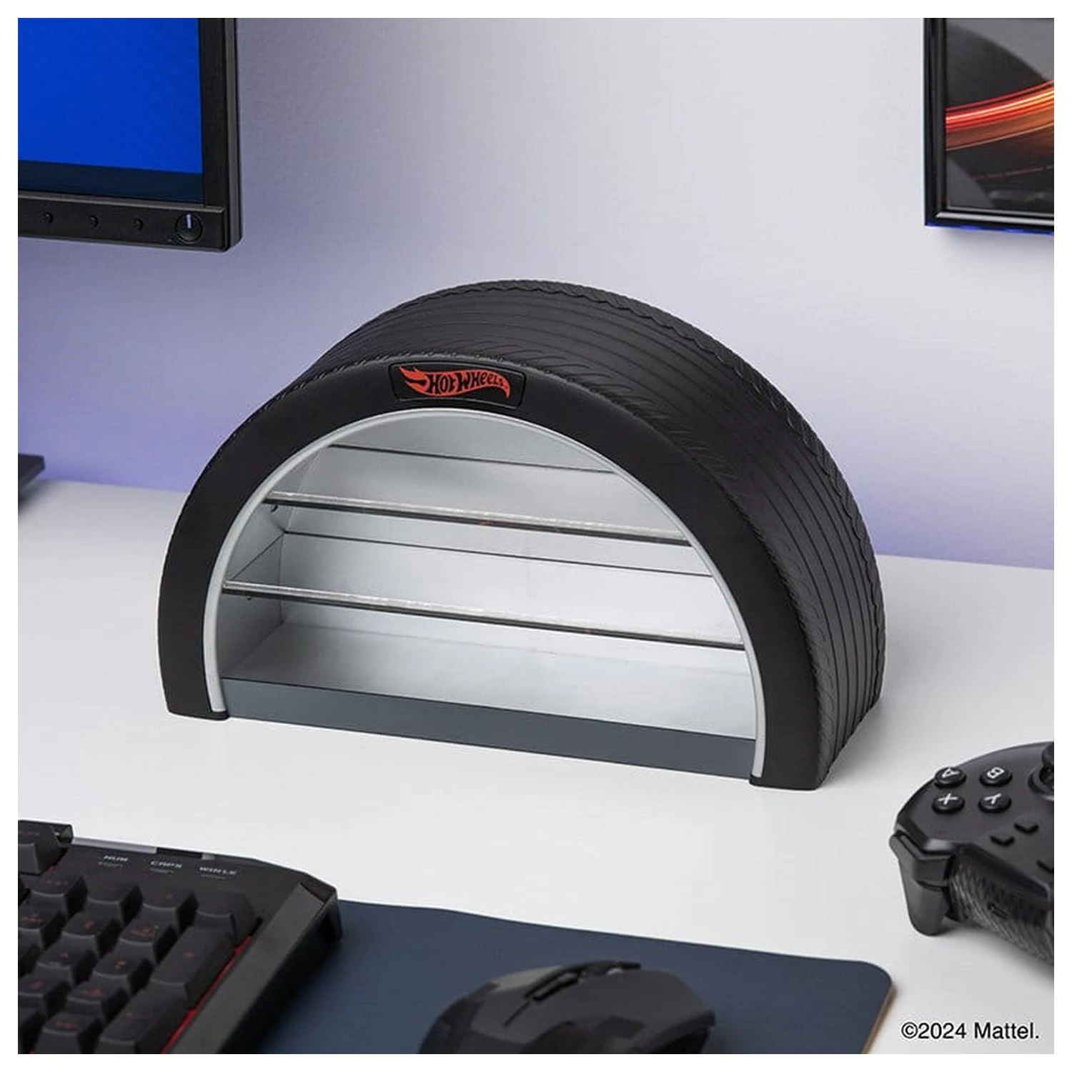 Lampă vitrină de expunere anvelopă Hot Wheels poza produsului