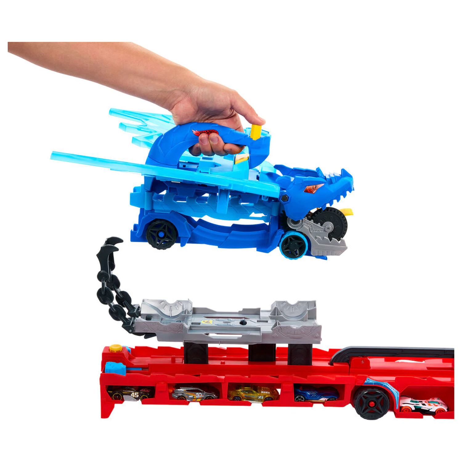 Hot Wheels Ultimate Dual Dragon Transporter poza produsului