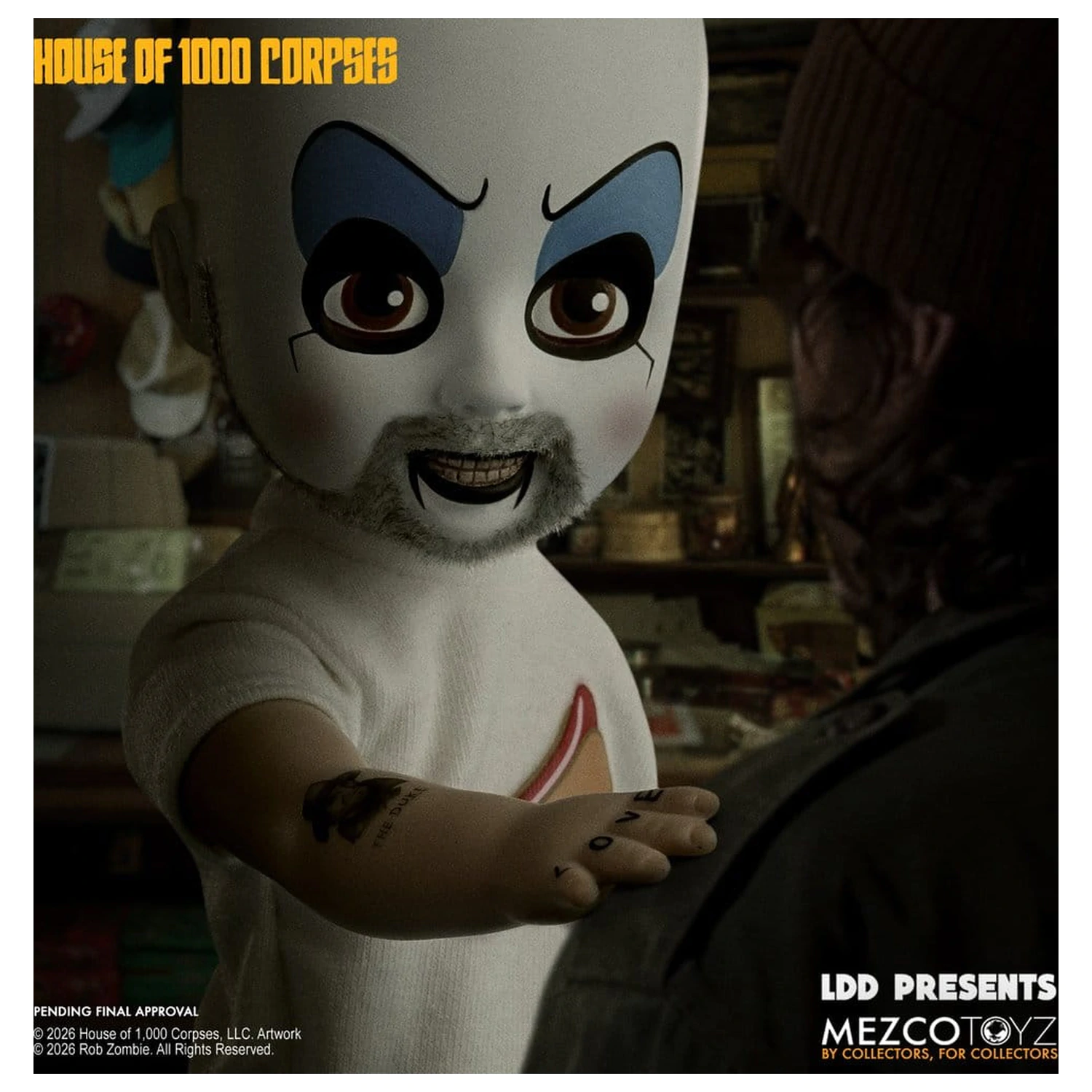 House of 1000 Corpses LDD Presents Papusa Captain Spaulding 25 cm poza produsului