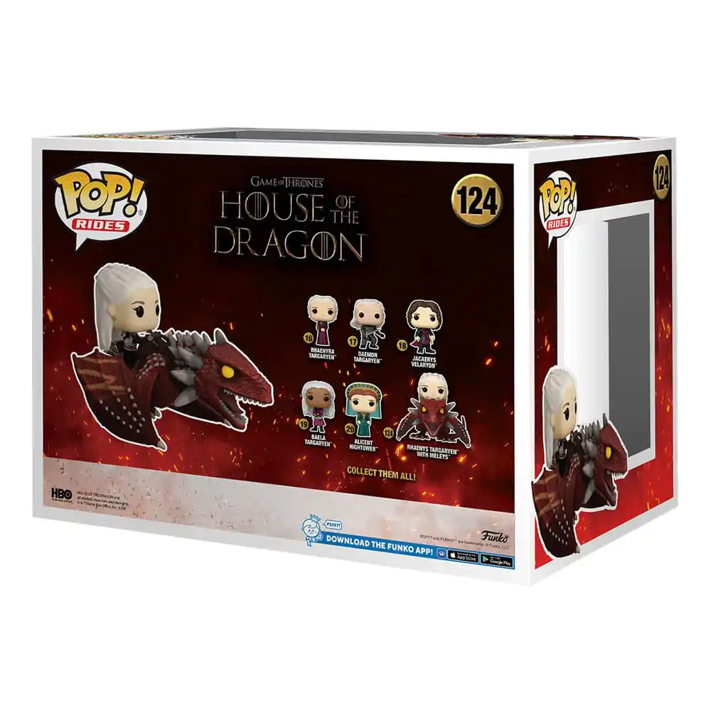 House of the Dragon Funko POP! Rides Deluxe figurină vinil Rhaenys Targaryen with Meleys 9 cm poza produsului