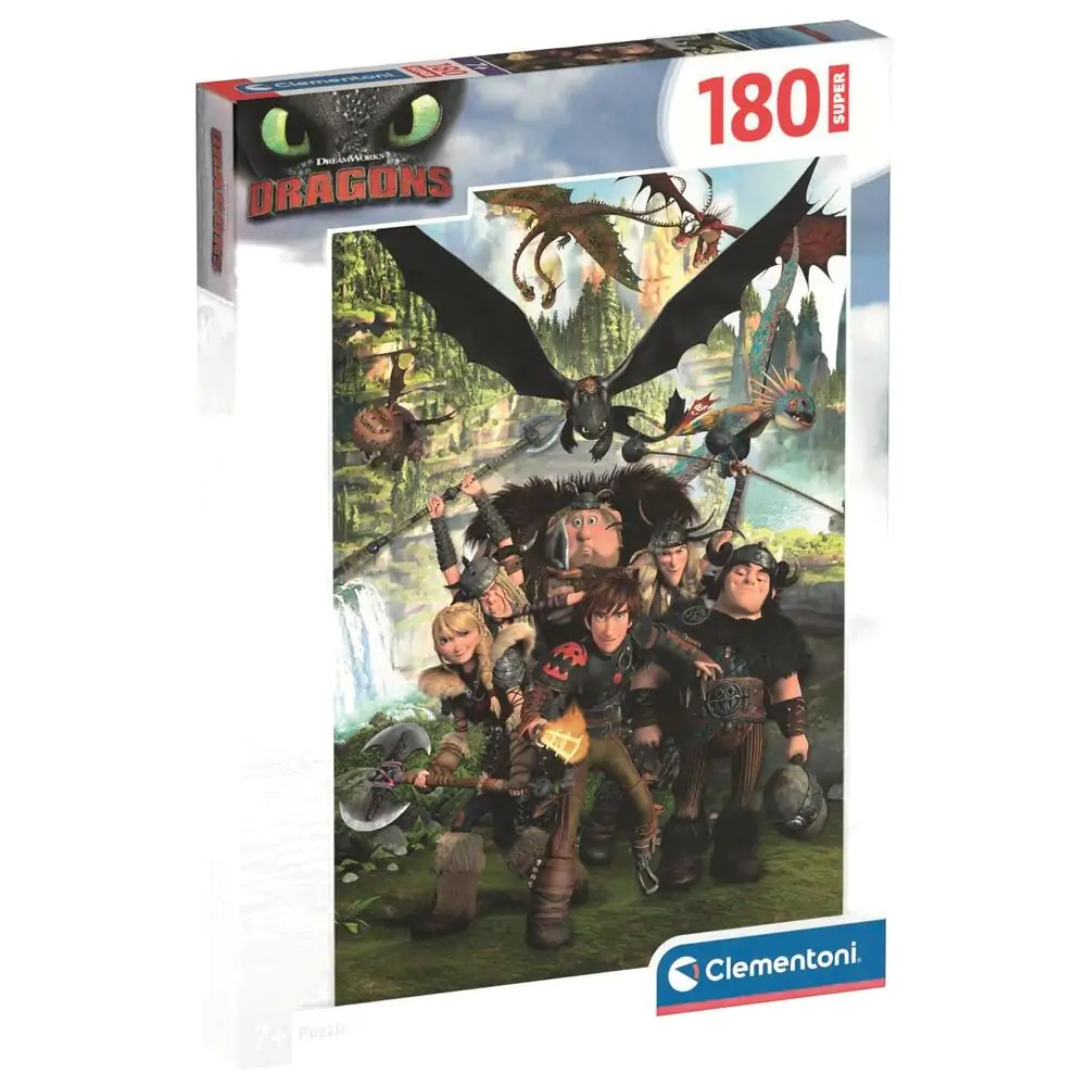 How to Deliver Your Dragon super puzzle 180 piese poza produsului