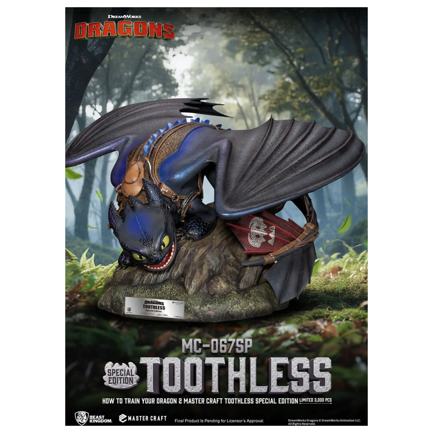 How To Train Your Dragon 2 Master Craft Statuie Toothless 38 cm poza produsului