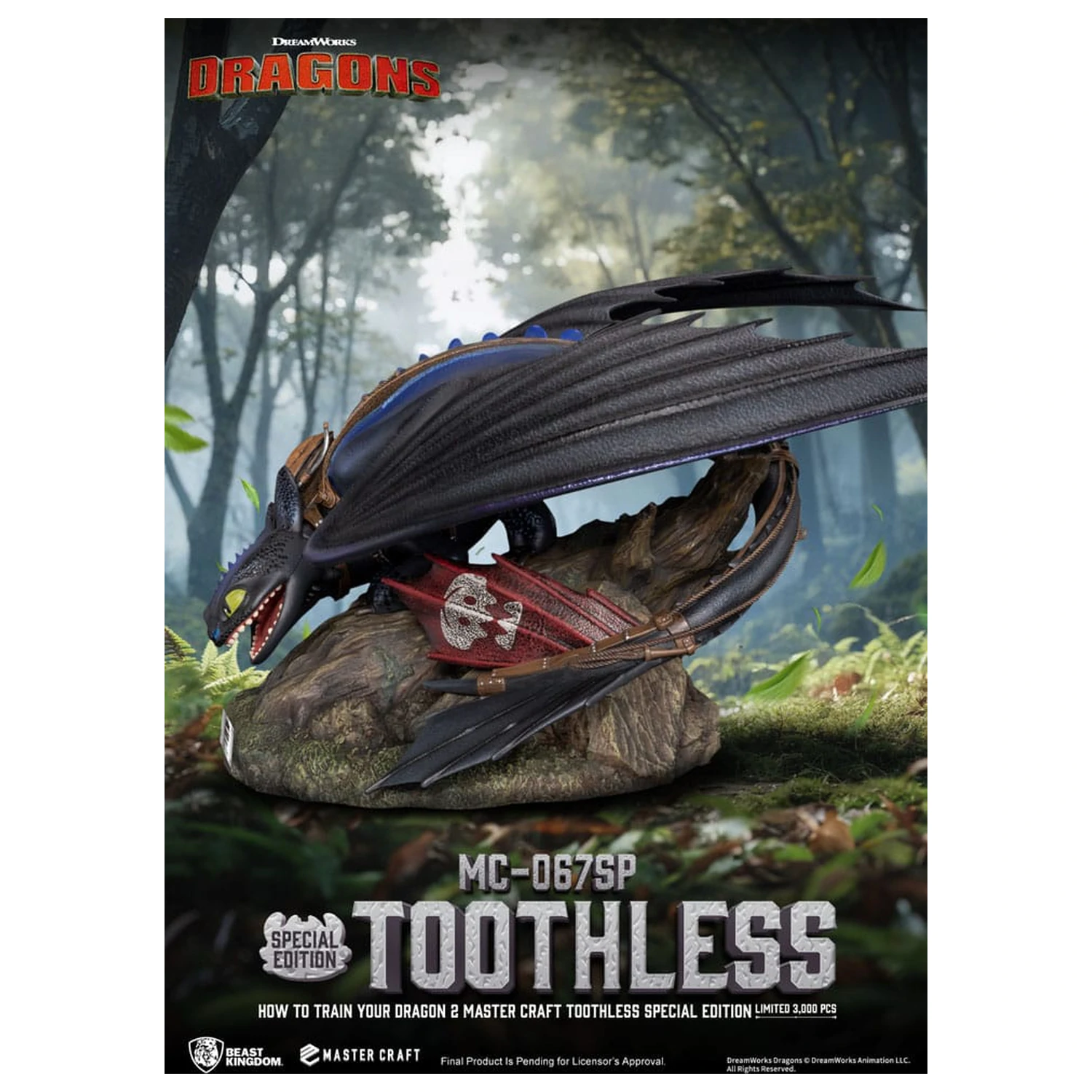 How To Train Your Dragon 2 Master Craft Statuie Toothless 38 cm poza produsului