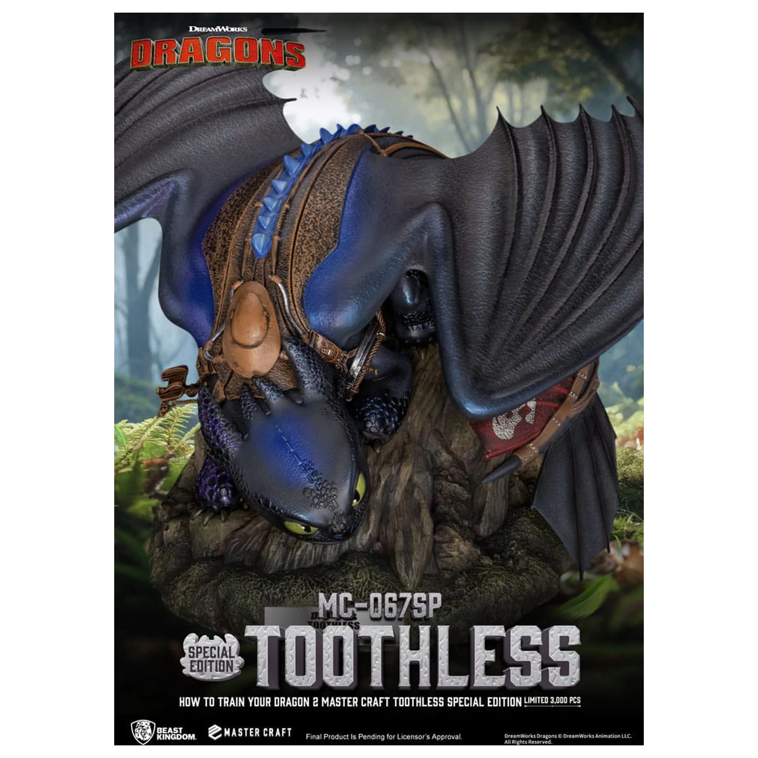 How To Train Your Dragon 2 Master Craft Statuie Toothless 38 cm poza produsului