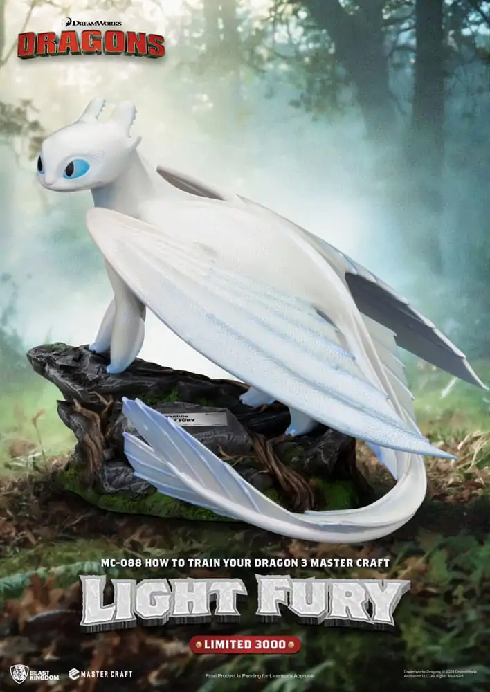 How To Train Your Dragon 3 Statuie Artizanală Master Light Fury 29 cm poza produsului