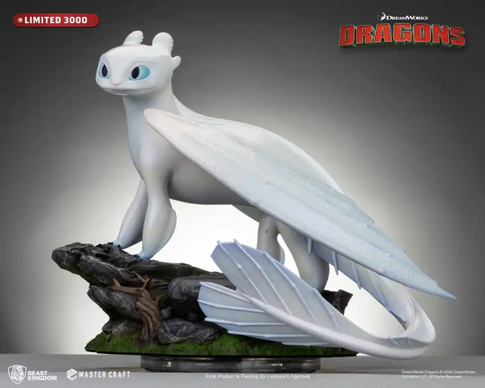 How To Train Your Dragon 3 Statuie Artizanală Master Light Fury 29 cm poza produsului