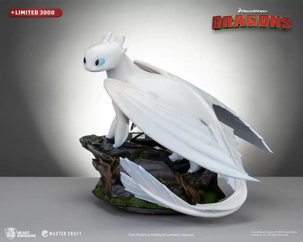 How To Train Your Dragon 3 Statuie Artizanală Master Light Fury 29 cm poza produsului