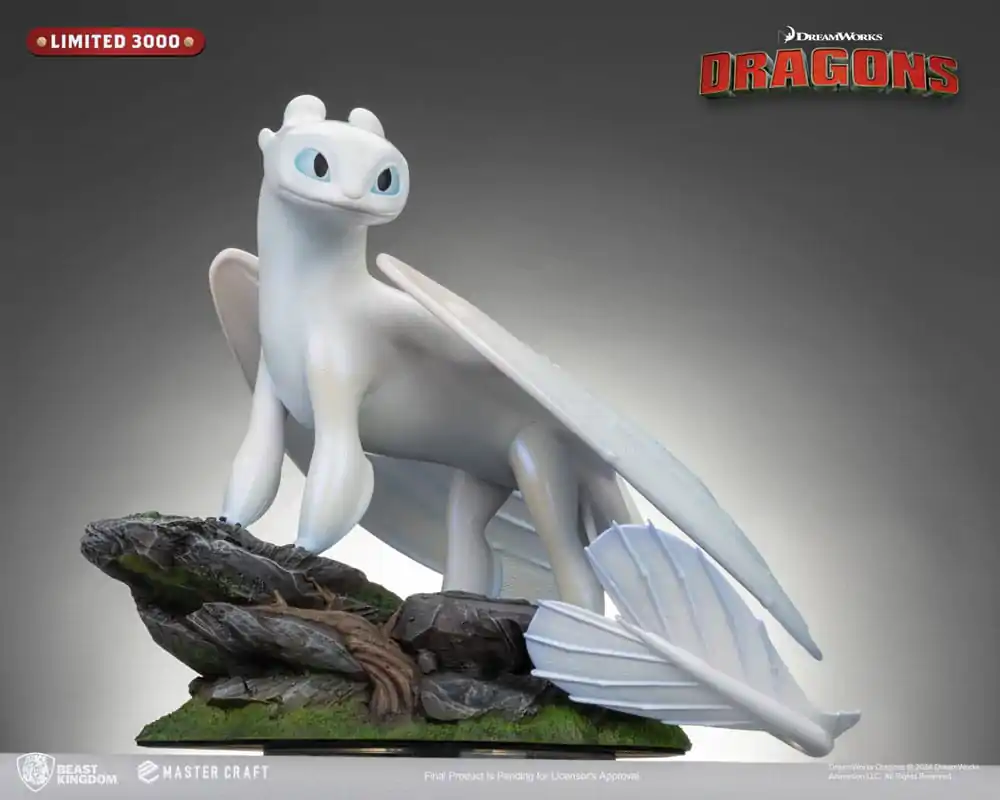 How To Train Your Dragon 3 Statuie Artizanală Master Light Fury 29 cm poza produsului