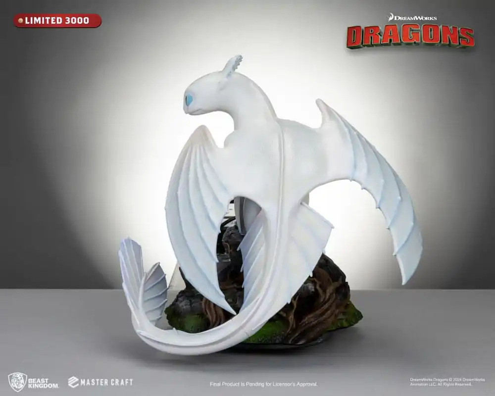 How To Train Your Dragon 3 Statuie Artizanală Master Light Fury 29 cm poza produsului