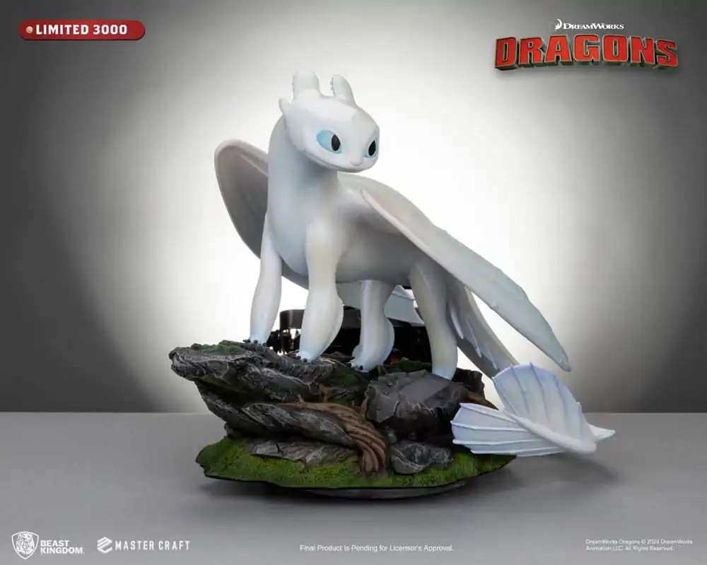 How To Train Your Dragon 3 Statuie Artizanală Master Light Fury 29 cm poza produsului