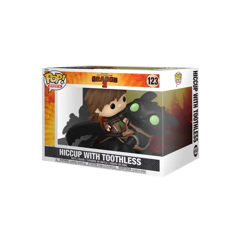 How to Train Your Dragon Funko POP! Rides Deluxe Vinyl Figurina Suport Hiccup cu Toothless 9 cm poza produsului