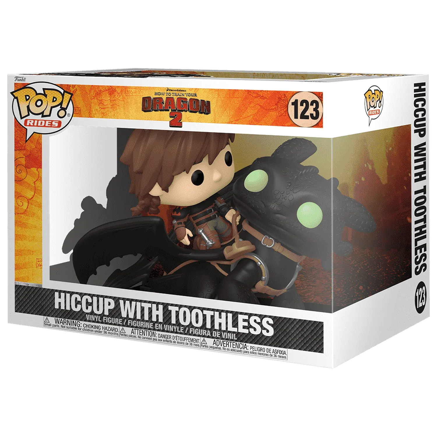 How to Train Your Dragon Funko POP! Rides Deluxe Vinyl Hiccup w/Toothless figurină poza produsului