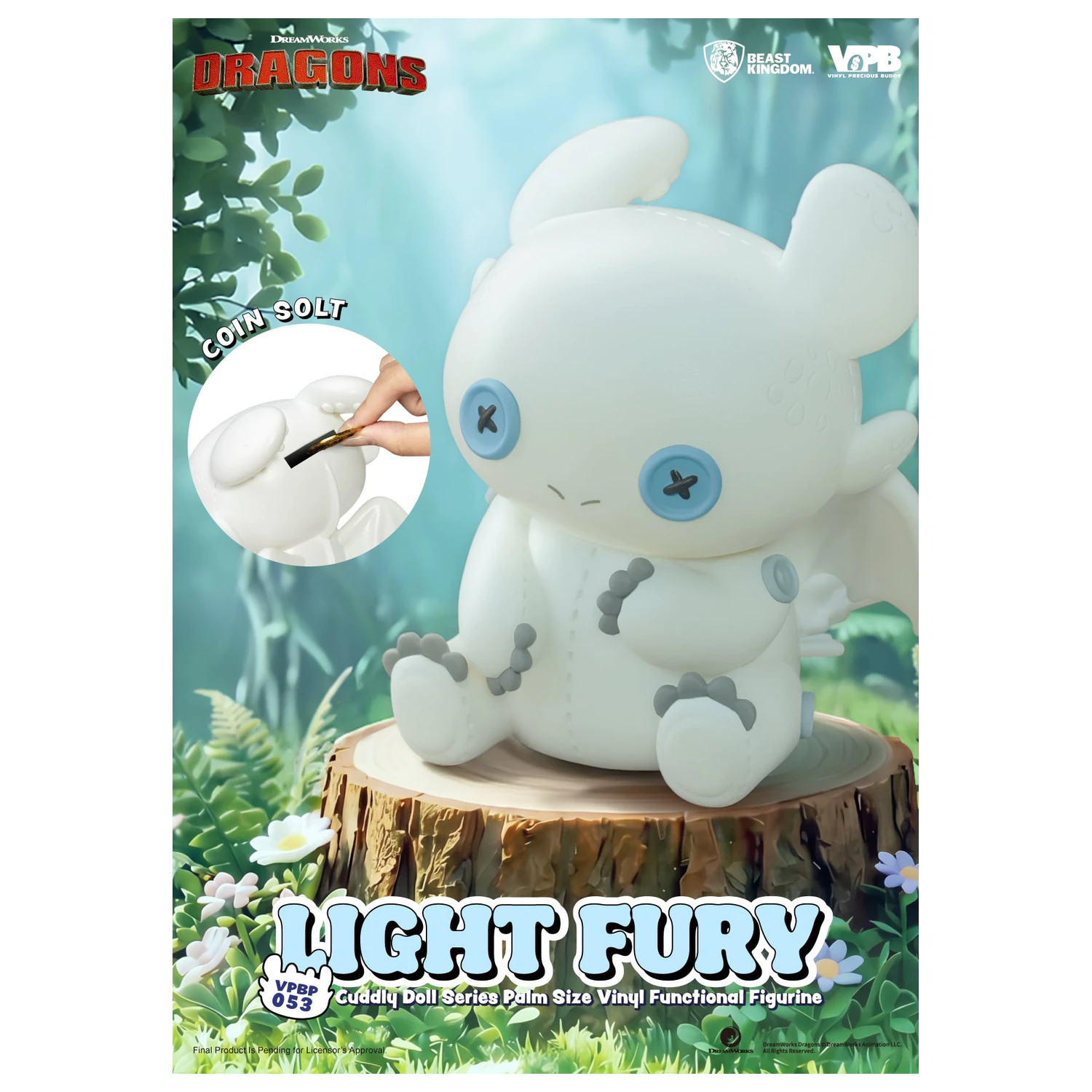 How To Train Your Dragon Light Fury Bank Figurina de vinil de 11.2cm poza produsului