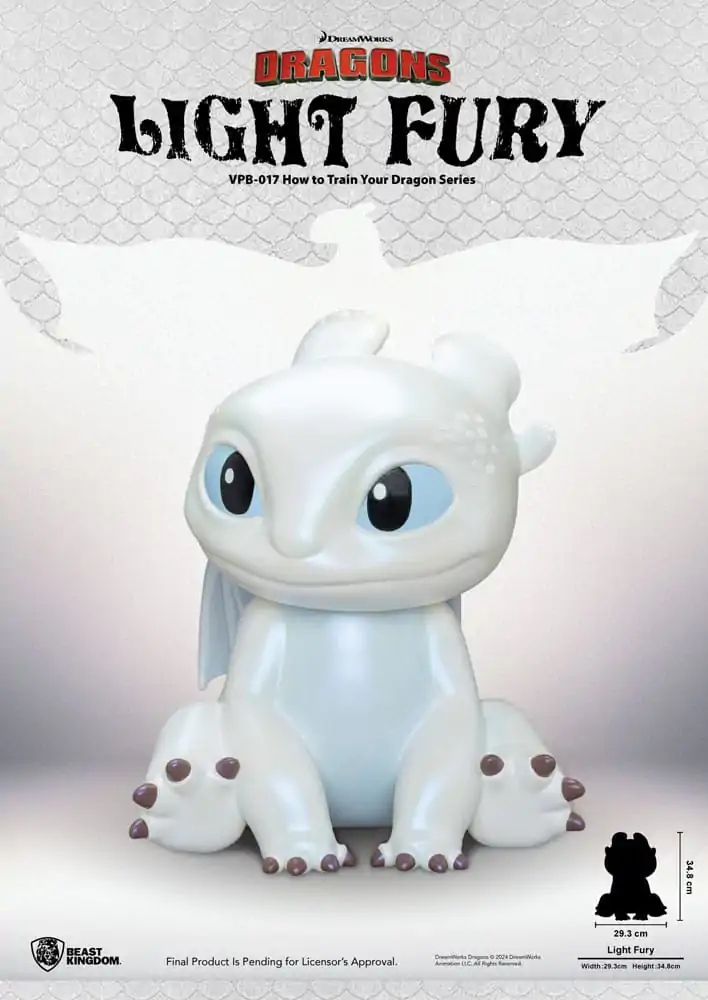 How to Train Your Dragon Figurina Funktională Vinyl Light Fury 35 cm poza produsului